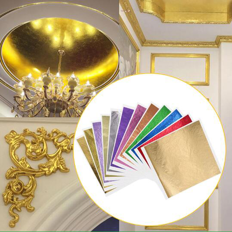 Art Craft Birthday Party - 1000ชิ้น/แพ็คสีฟ้าแผ่นทอง Glitter กระดาษ Art Crafts Gilding