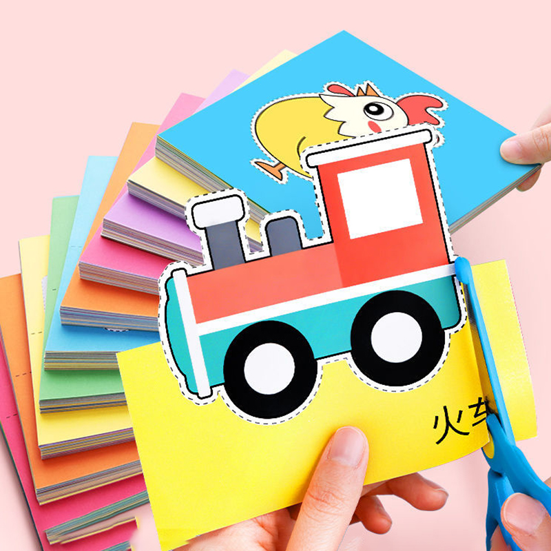 Art Craft Activities - ชุดตัดกระดาษสนุกๆ 96 ชิ้น, การตัดกระดาษ, ศิลปะกระดาษ, กิจกรรมฝึกทักษะการตัดกระดาษด้วยกรรไกร,
