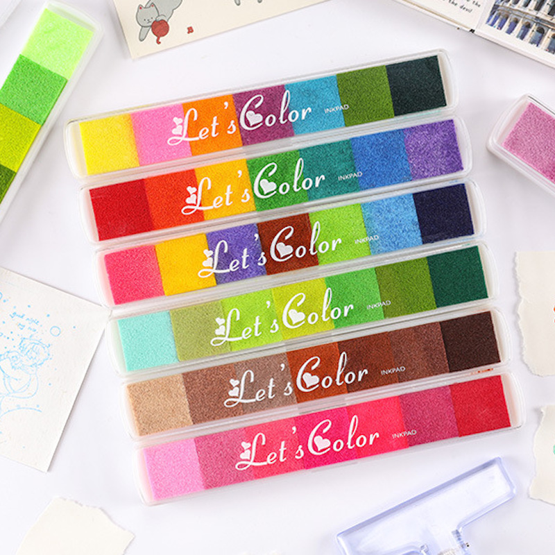 Art Craft Activities - แผ่นหมึกสีน่ารักหลากสี สำหรับงานวาดภาพ งานประดิษฐ์ งานตกแต่งสมุดภาพ ใช้สำหรับงานฝีมือ DIY