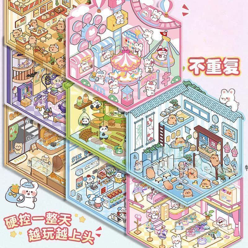 สติกเกอร์ฉาก 3 มิติขนาดเล็ก DI - Art Craft Activity บทวิจารณ์และราคา