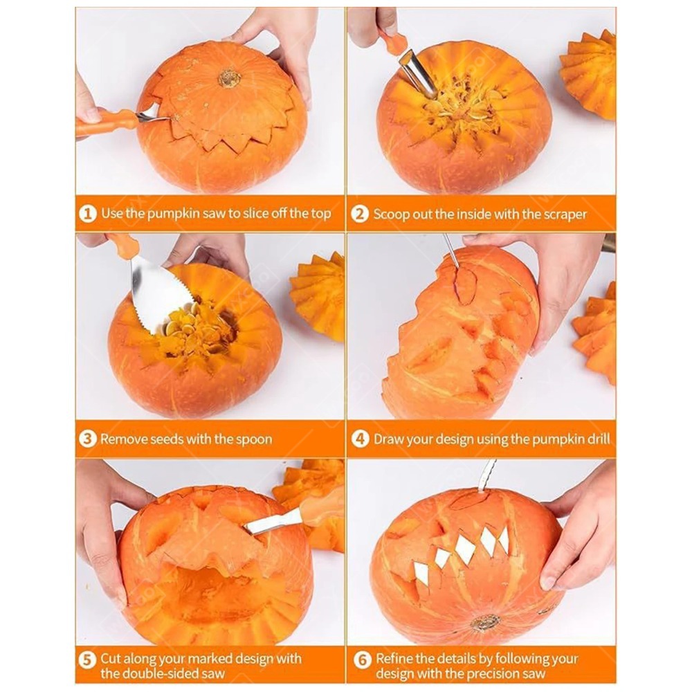 ชุดเครื่องมือแกะสลักฟักทองฮาโล - Art Craft Kids บทวิจารณ์และราคา