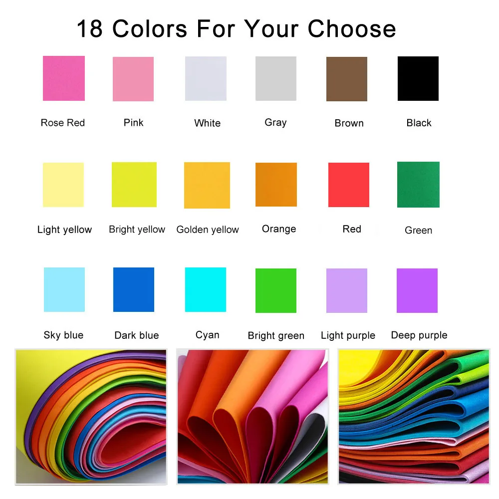 แผ่นโฟม EVA สีสันสดใส 18 สี หน - Art Craft Birthday Party บทวิจารณ์และราคา