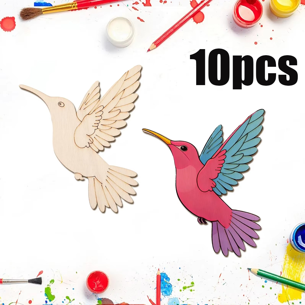 ชุดงานฝีมือไม้รูปสัตว์และนก 10 - Art Craft Painting บทวิจารณ์และราคา
