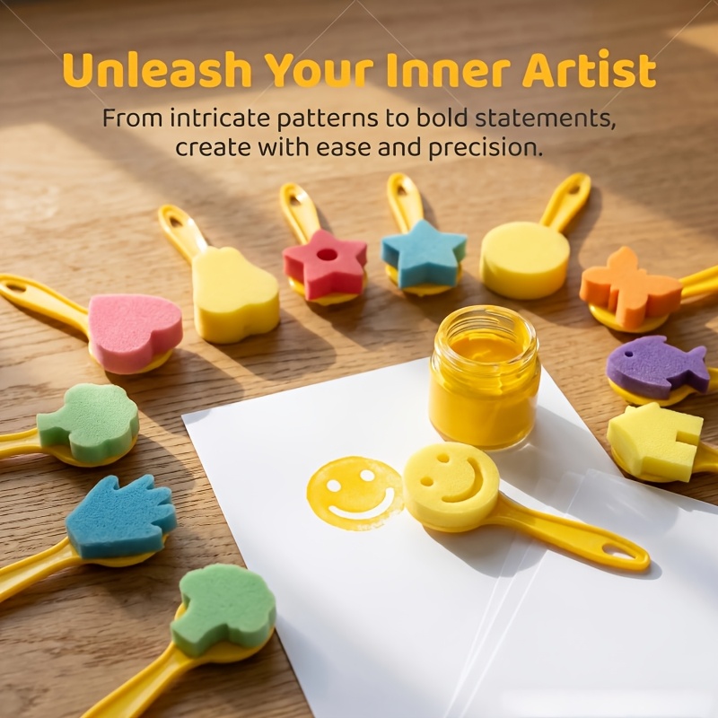ชุดแปรงฟองน้ำสำหรับงานศิลปะ 12 - Art Craft Activities บทวิจารณ์และราคา